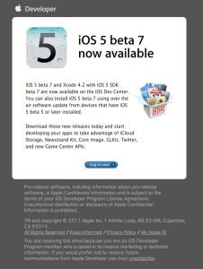 i OS 5 beta 7