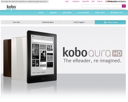 日本からの閲覧は不可！『Kobo』がHD画質の書籍リーダーを海外で公開