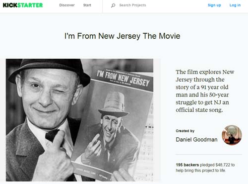 "I'm from New Jersey" The Movieプロジェクトサイト