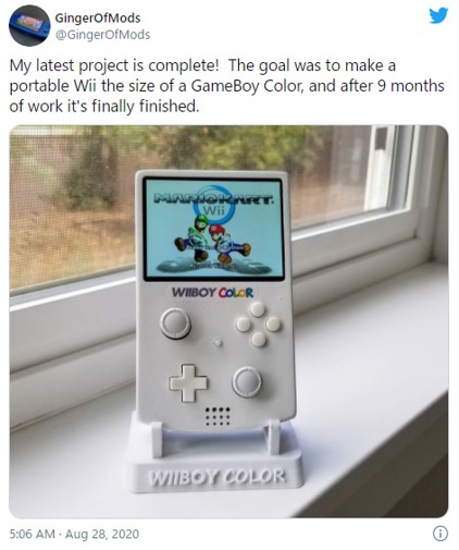 ゲームボーイカラーに見えるけど実は Wiiboy Color なんだ 任天堂が発売してくれないかなあ 正式に発売されたら即買いだ ガジェット通信 Getnews