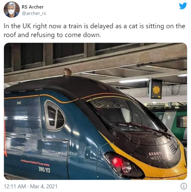 ロンドン市内の駅で電車を運休させた犯人とは マンチェスターに用事があったんだよ 当然乗車券持ってるんだよね ガジェット通信 Getnews