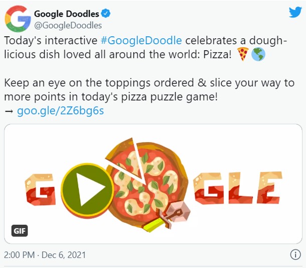 Google Doodleがピザをモチーフにしたパズルゲームを公開 結構ハマるな 最後のデザートピザで詰んでる ガジェット通信 Getnews
