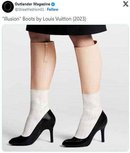 ルイ・ヴィトンの新作ブーツ「イルージョンハイブーツ」が注目集める