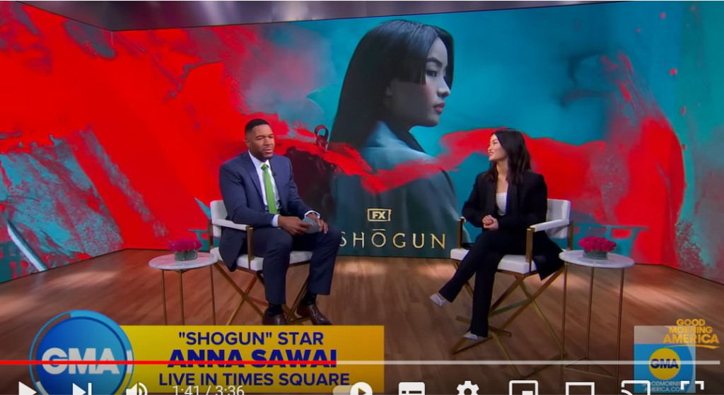 『SHOGUN 将軍』人気を反映するようにテレビ番組の出演ラッシュがとまらないアンナ・サワイ
