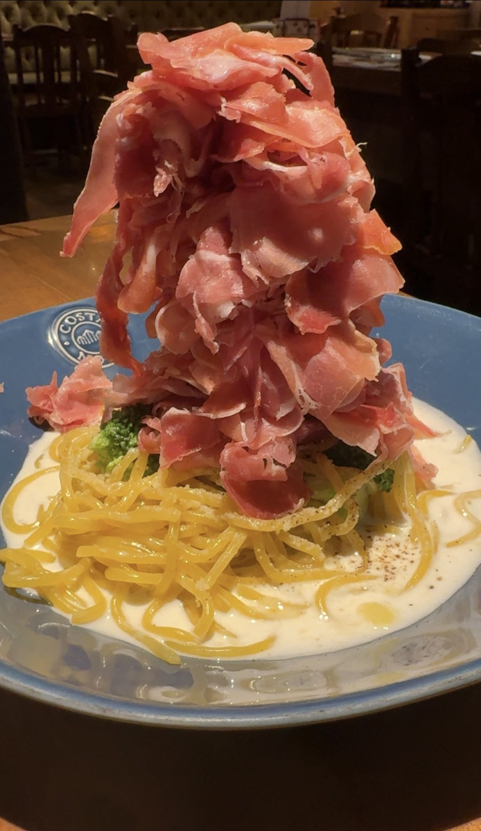 ストップと言うまで生ハムをパスタにのせ続けるレストランでストップと言わなかった結果