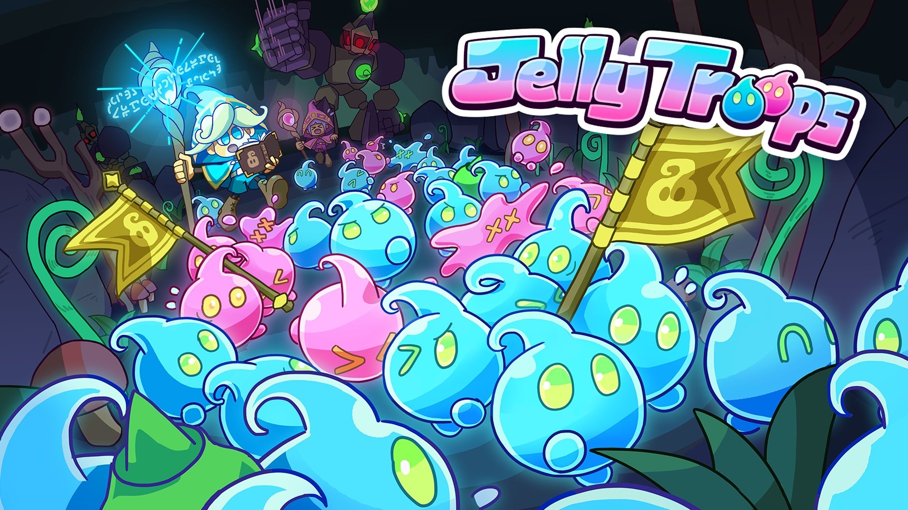 スライムが旗を奪い合う2人対戦型RTS『Jelly Troops』がSteamに加えSwitchでも発売決定！ 「TIGS2025」にて日本一決定戦も開催