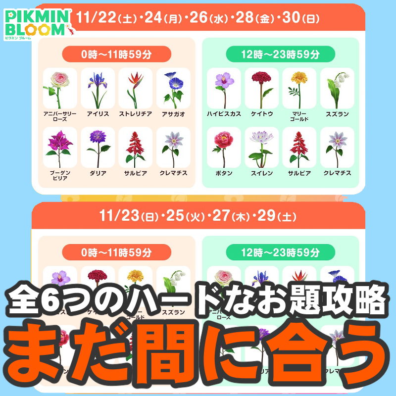 『ピクミン ブルーム』閉幕目前!! 一石三鳥で花びらを集めるための4周年記念イベント開花サイクルガイド【プレイログ#1060】