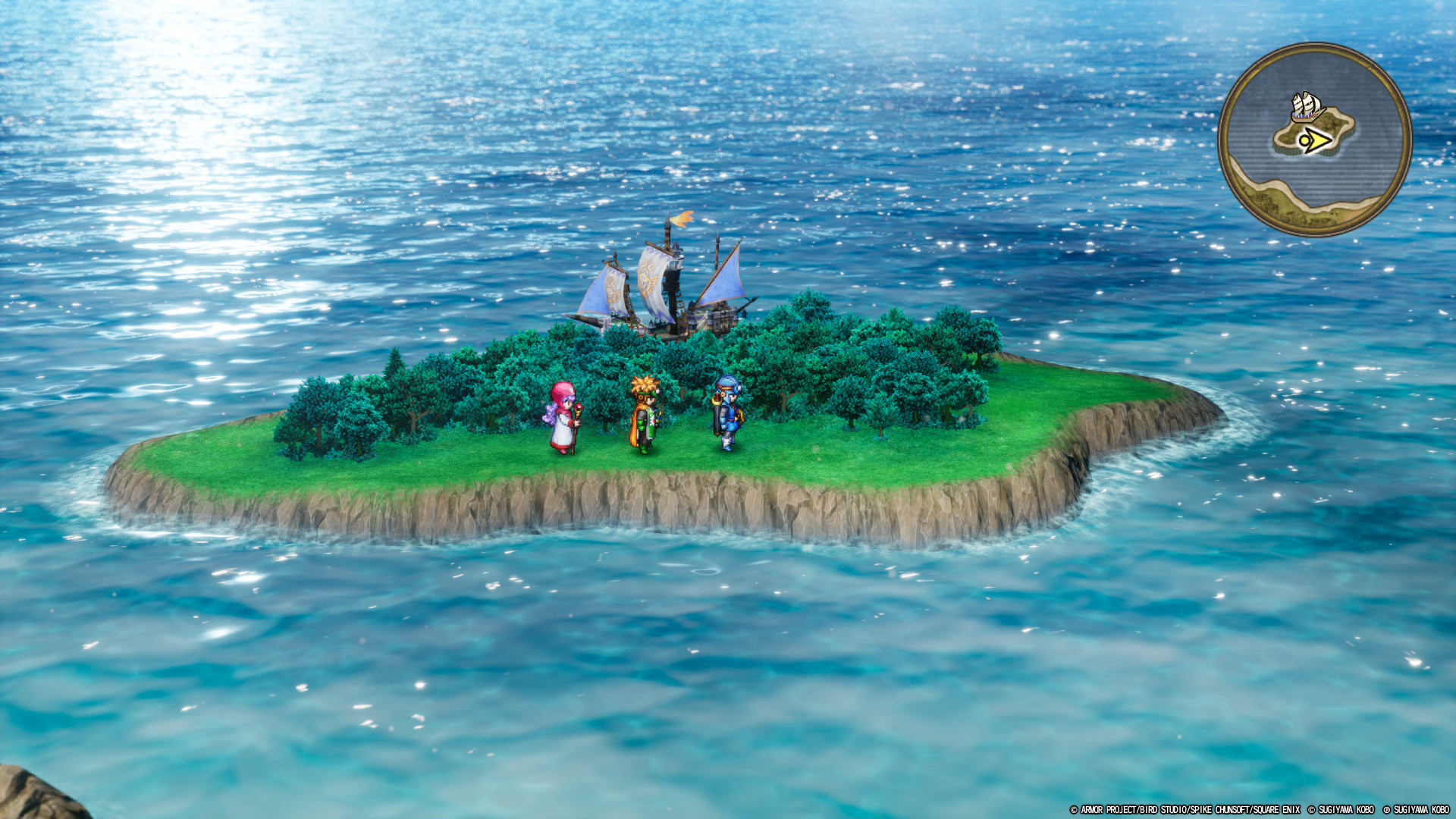 【DQ】ドラクエ2に未知の不思議な島が存在→ 簡単レベルアップ可能→ あなほり可能 / HD-2D版 ドラゴンクエストI＆II