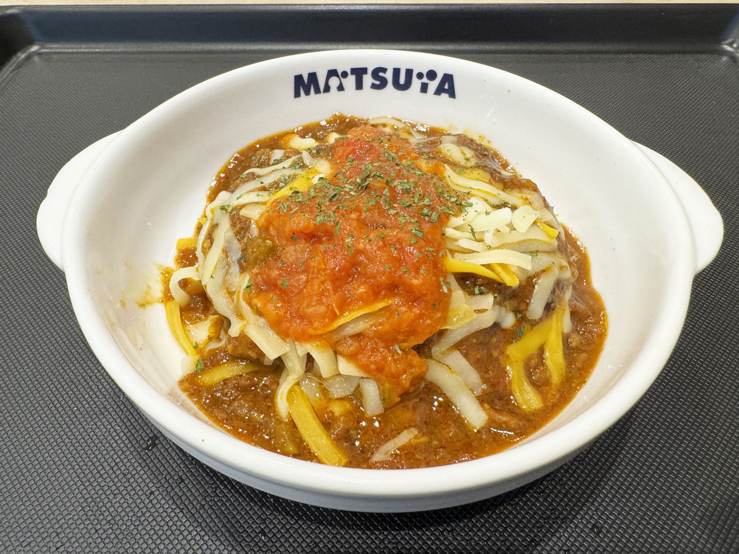 松屋のタコサルサハンバーグはタコライスと一緒に食べるとゲキウマ確定